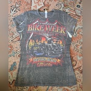 Bike Week Daytona Beach 2014 Graphic Tee - Gray